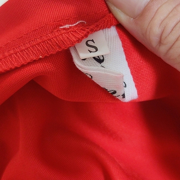 Retro Red WIGGLE Dress Women's Midi Pin-Up - Picture 11 of 11